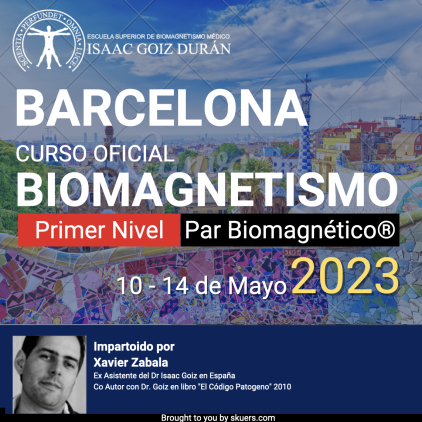 Reserva Curso oficial de Biomagnetismo Médico 1er Nivel - Barcelona - Xabi Zabala Curso de Formación acreditado